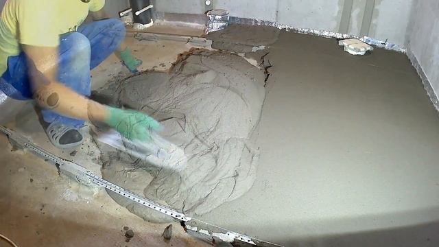 Как залить пол своими руками.Полная работа по заливке от начала до конца. Все этапы работ по заливк смотреть онлайн