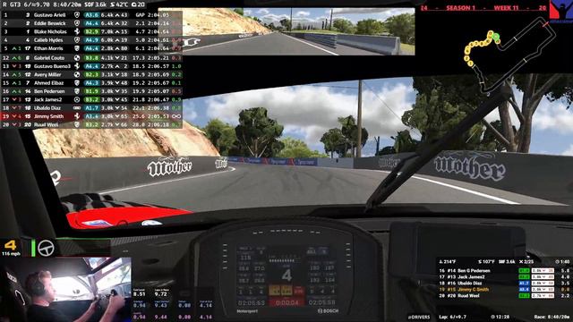 iRacing - Punted twice by the same idiot in top split - GT3 Fixed смотреть онлайн