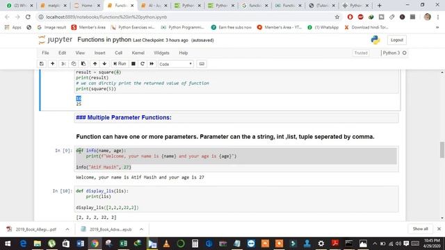 30 Functions in Python 3 using jupyter notebook by Atif Masih смотреть онлайн