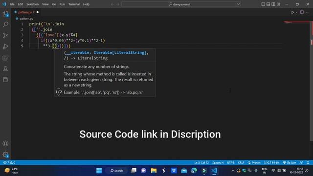 Only For python Lover and Love pattern With Python #python #pythonprogramming #pythontutorial смотреть онлайн