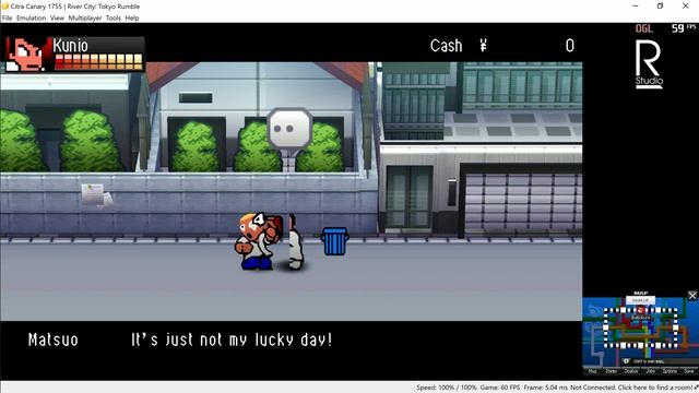 Citra 3DS | River City Tokyo Rumble | 60FPS Ultra Settings Gameplay смотреть онлайн