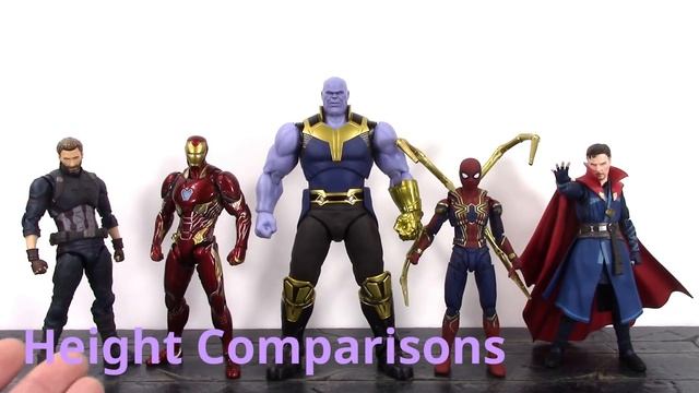 Bandai Tamashii Nations SH Figuarts Marvel MCU Infinity War THANOS Action Figure Toy Review