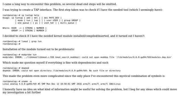 Missing TUN/TAP driver on embedded Linux смотреть онлайн