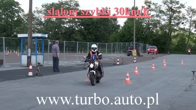 Slalom szybki przy 30 km/h Kat AM,A1,A2,A Egzamin praktyczny OSK TURBO WORD Łódź,Sieradz смотреть онлайн