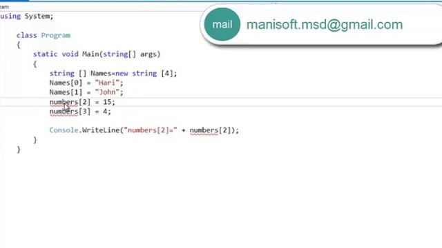 C#.Net in Tamil Part 9 - Array смотреть онлайн
