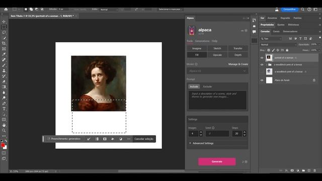 TRANSFORME SEUS DESENHOS NO PHOTOSHOP COM ESSA NOVA GRATUITA E MELHOR QUE ADOBE FIREFLY! смотреть онлайн