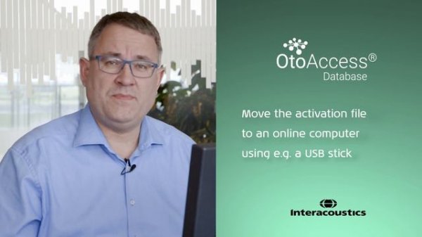 Offline Activation of OtoAccess® Database License