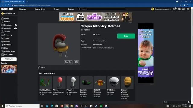 How to make the TDS Gladiator as an Avatar! | Roblox смотреть онлайн