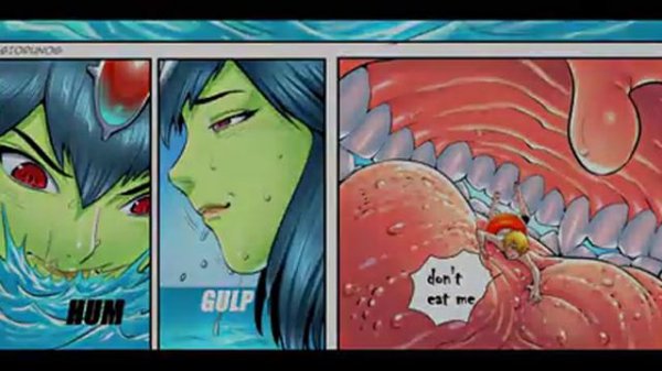 Giantess Vore Sea Monster [Comic]