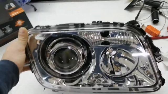 Установка bi led MTF Dynamic Vision 24в в Mercedes-Benz Actros 2008г смотреть онлайн
