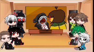 Fandom react to Chara vs Hank ||Full Part||