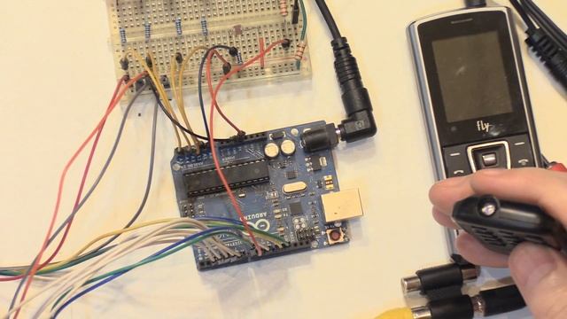 ☎ v.1 Arduino Управление домом телефоном Phone Control DTMF Decoder play Audio message