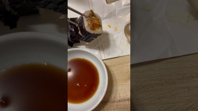 Кофе / Роллы| КИМПАБ / соевый соус/