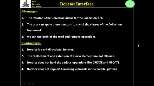 342. Java Iterator - Advantages & Disadvantages смотреть онлайн