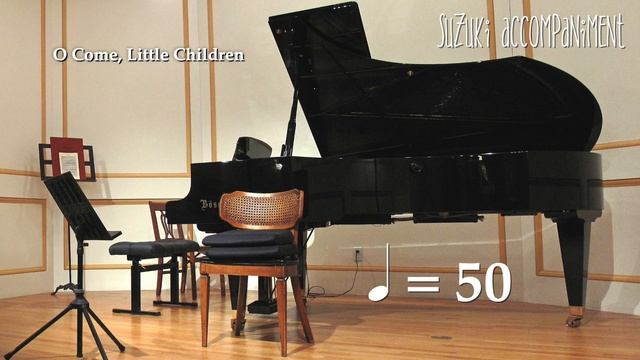 Suzuki Violin Book 1 | O Come, Little Children | Piano Accompaniment | 50 BPM смотреть онлайн