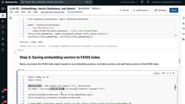 LLM Module 2 - Embeddings, Vector Databases, and Search | 2.8.1 Notebook Demo Part 1 смотреть онлайн
