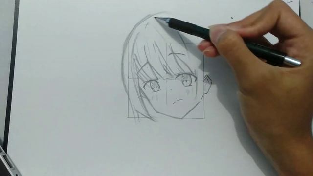 Tutorial! How to draw cute anime girl - School uniform with pencil смотреть онлайн