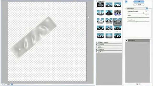Plastic Wrap Filter Photoshop Tutorial смотреть онлайн