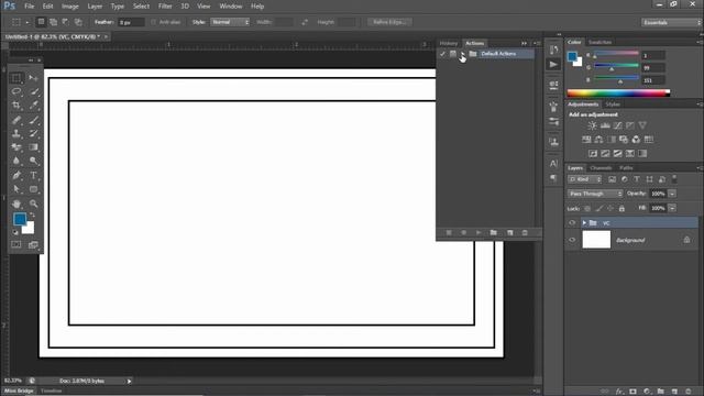 Sample || Two Steps || How to Save & Load Action || in Photoshop смотреть онлайн