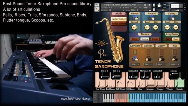 Best-Sound Tenor Saxophone sample library for Native Instruments Kontakt. Woodwind VST. смотреть онлайн