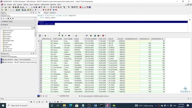 Oracle SQL dərsləri - 2. RDBMS anlayışı, SQL nədir? SELECT əmri, SQL ALİAS I sql nedir? смотреть онлайн