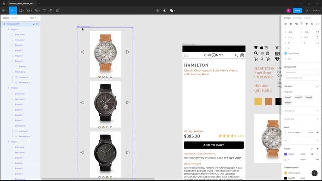Figma Interactive Components and Variants - Slideshow Carousel Demo смотреть онлайн