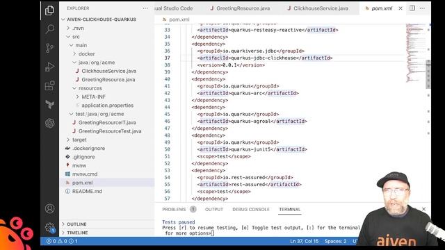 Using Clickhouse for Aiven with Quarkus смотреть онлайн