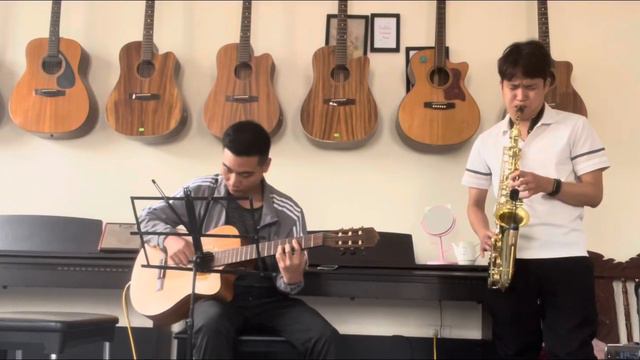 Khóa ly biệt-cover saxophone and guitar смотреть онлайн