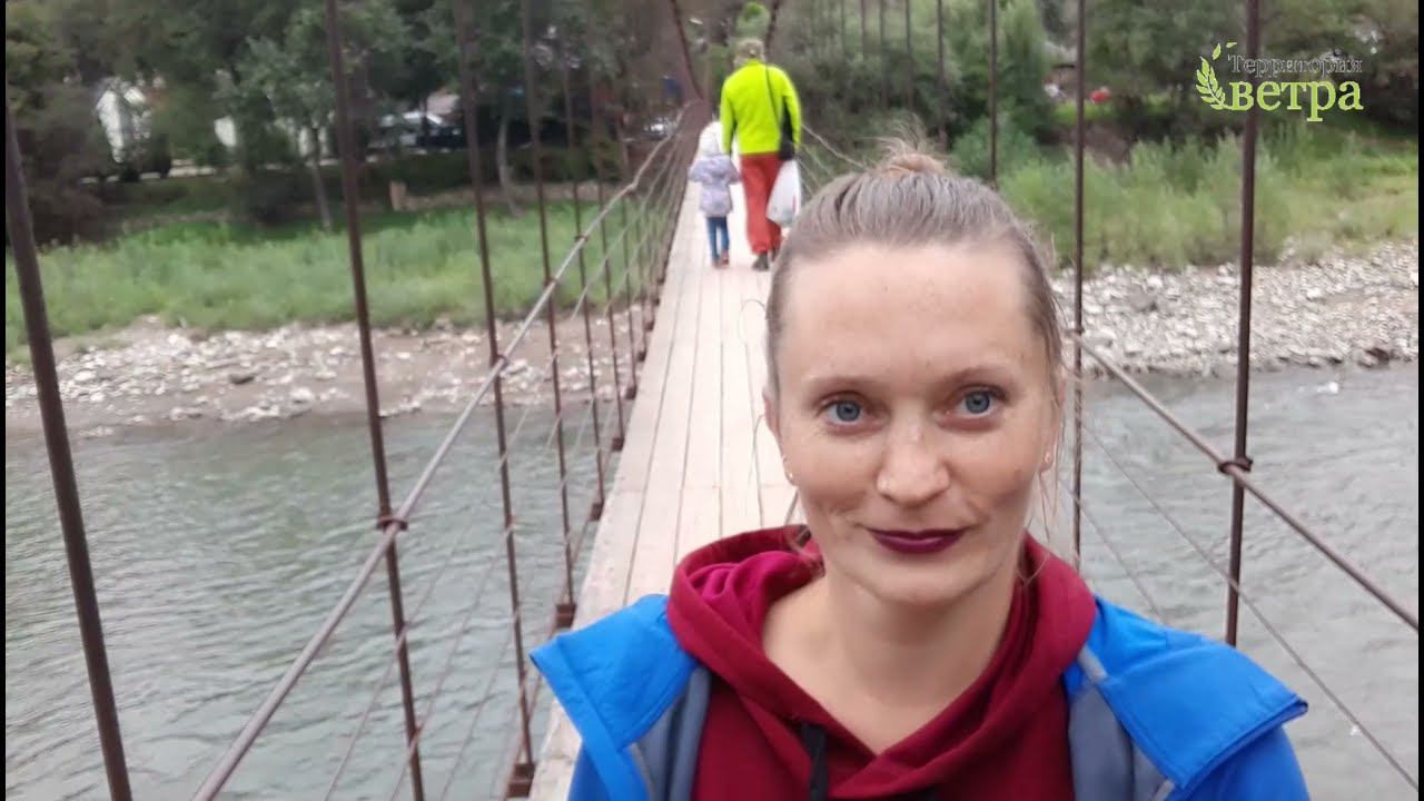 Свято-Михайловская пустынь (Монастырь Адыгея). Подвесной мост через реку Белая в Хаджохе смотреть онлайн