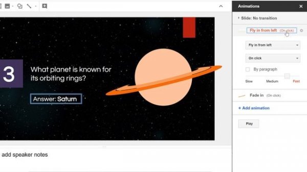 Google Slides: Adding Animations