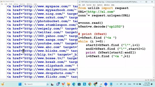 Python Summer Camp APSIS Day 9 Session 3 смотреть онлайн