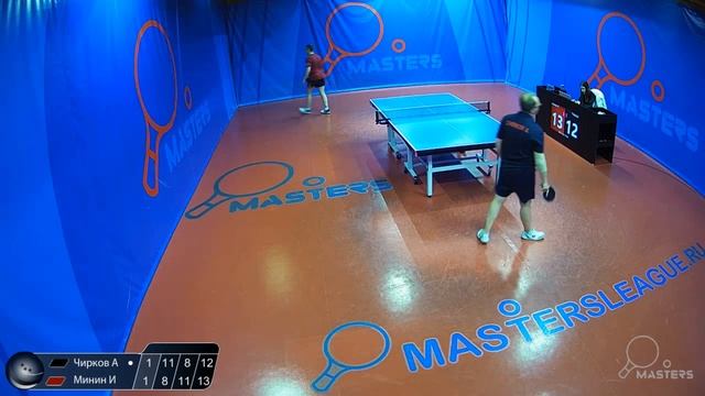 группа Минин И. (564) - Чирков А. (502) Мастерс Лига настольный теннис 22.10 Санкт-Петербург смотреть онлайн