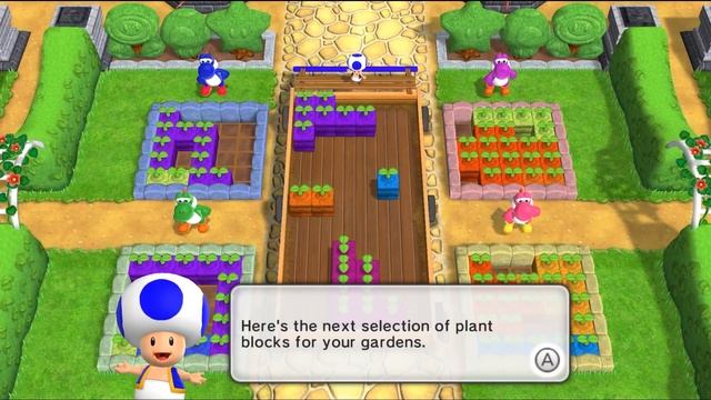 Mario Party 9 Garden Battle #34 Luigi vs. Wario vs. Yoshi vs. Peach Gameplay смотреть онлайн