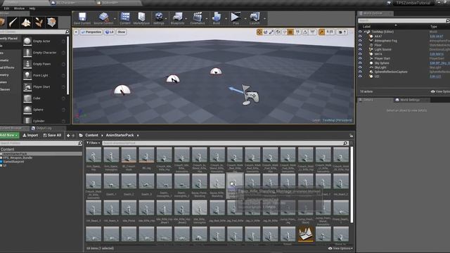 ?UE4 TPS Zombie Equip & Switch Animation Setup Part 8 смотреть онлайн