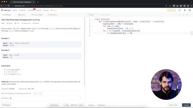 Решаем задачи с LeetCode. Программирование на Python. Алгоритмическая качалка с Валерой Петровым смотреть онлайн