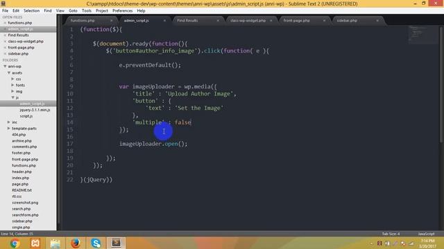 WordPress: Custom Widget Development ( Part 4 - media upload ) смотреть онлайн