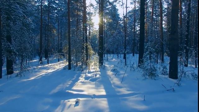 Winter Ambience In 4K HDR (ULTRA HD) | Scenic Relaxation | Relaxing Piano Music | 4k HDR 60fps  