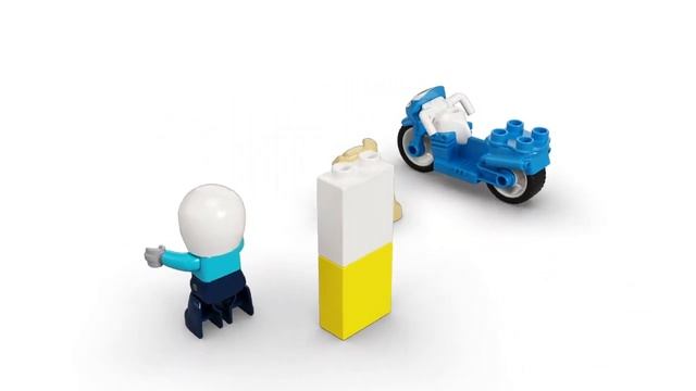 LEGO Duplo Полицейский мотоцикл 10967 смотреть онлайн