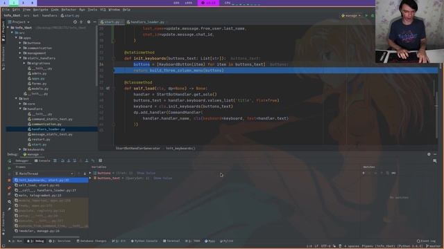 Программируем бота в Telegram на Python. Создаем бота онлайн кодинг смотреть онлайн