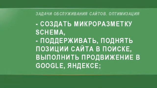 Поддержка и обслуживание сайтов смотреть онлайн