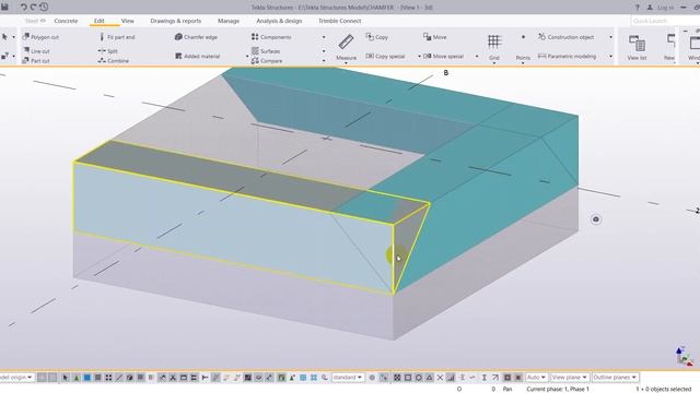 How to FIX CHAMFER EDGE IN TEKLA STRUCTURES смотреть онлайн