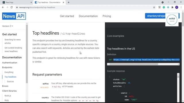 Fetch data from API using React js | React js tutorial for beginners смотреть онлайн