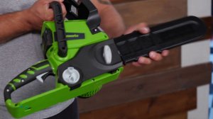 Пила Greenworks G24CS25 (арт 2000007) / Распаковка