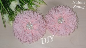 Пышные бантики из кружева / DIY