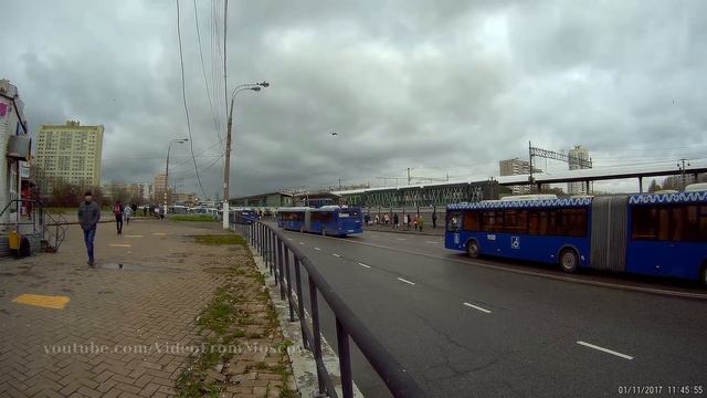 Метро Выхино: компенсационные маршруты М1 и М2 (1.11.2017) смотреть онлайн