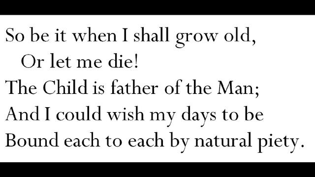 "My Heart Leaps Up," by William Wordsworth смотреть онлайн