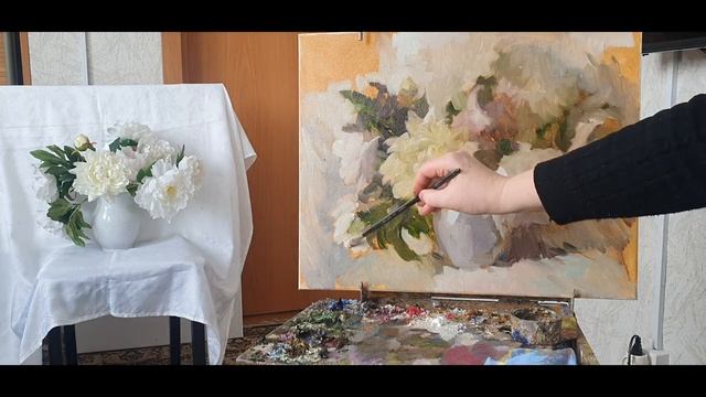 Белые цветы. Натюрморт. Релаксирующее видео. смотреть онлайн