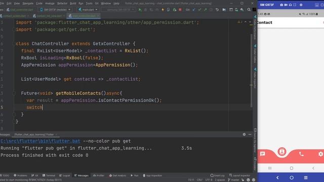 Flutter Chat App Part 10 | Get Device Contact & Show Registered User in ListView Using GetX смотреть онлайн