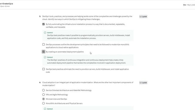 Introduction to Cloud Computing Module 4 Graded Quiz Answer Coursera смотреть онлайн
