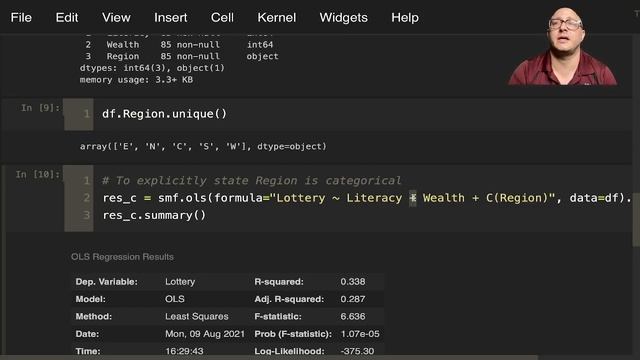 Fitting Models Using R Style Formulas with statsmodels смотреть онлайн